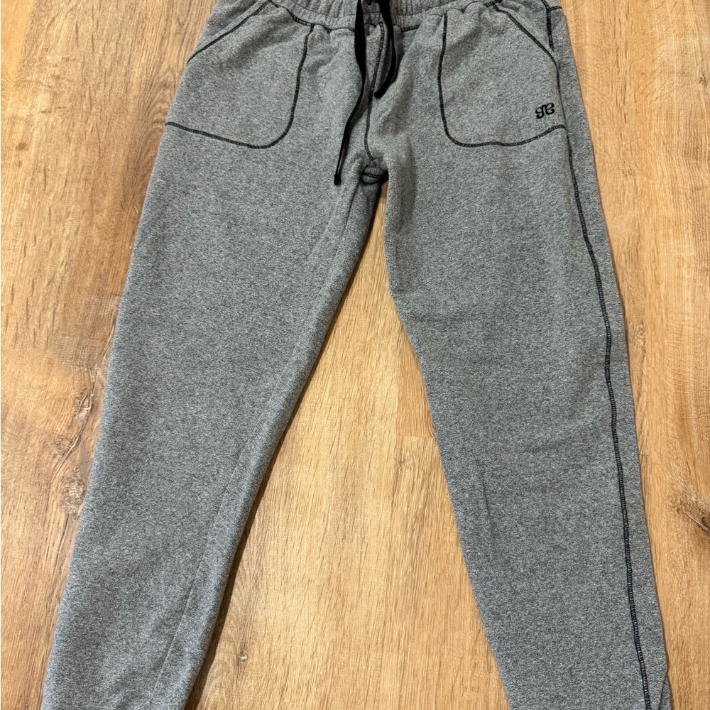 Gray Jogger Pants with Logo